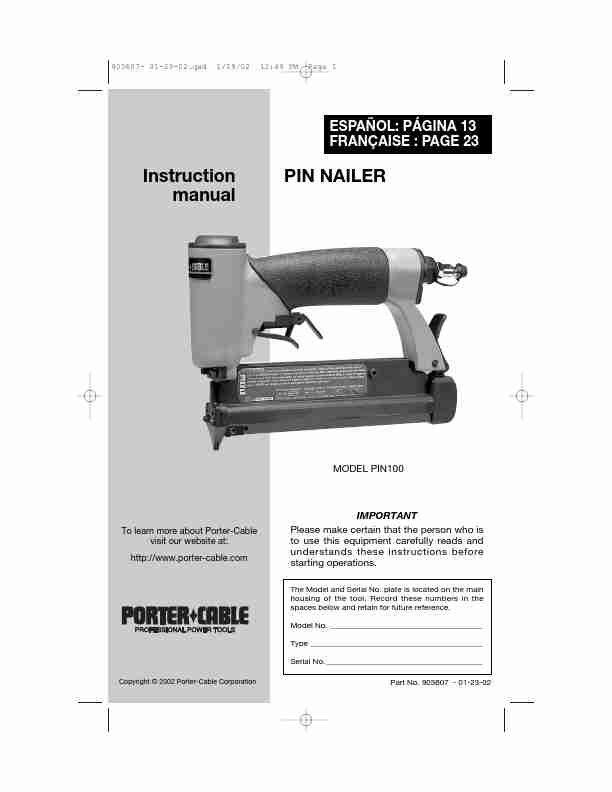 Porter Cable Brad Nailer Bn125a Manual-page_pdf